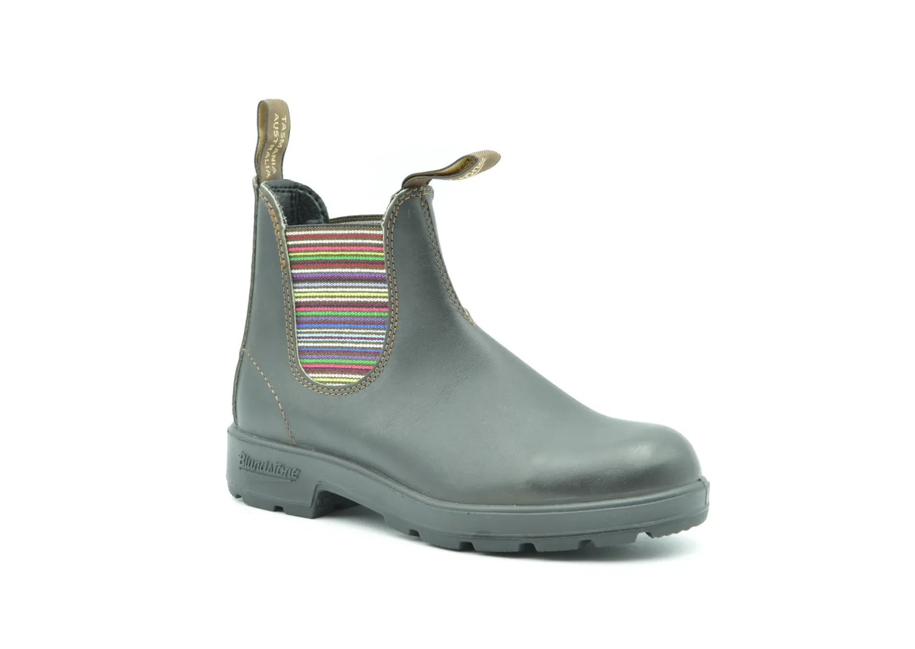 BLUNDSTONE 1409 Original Stout Brown Striped Elastic