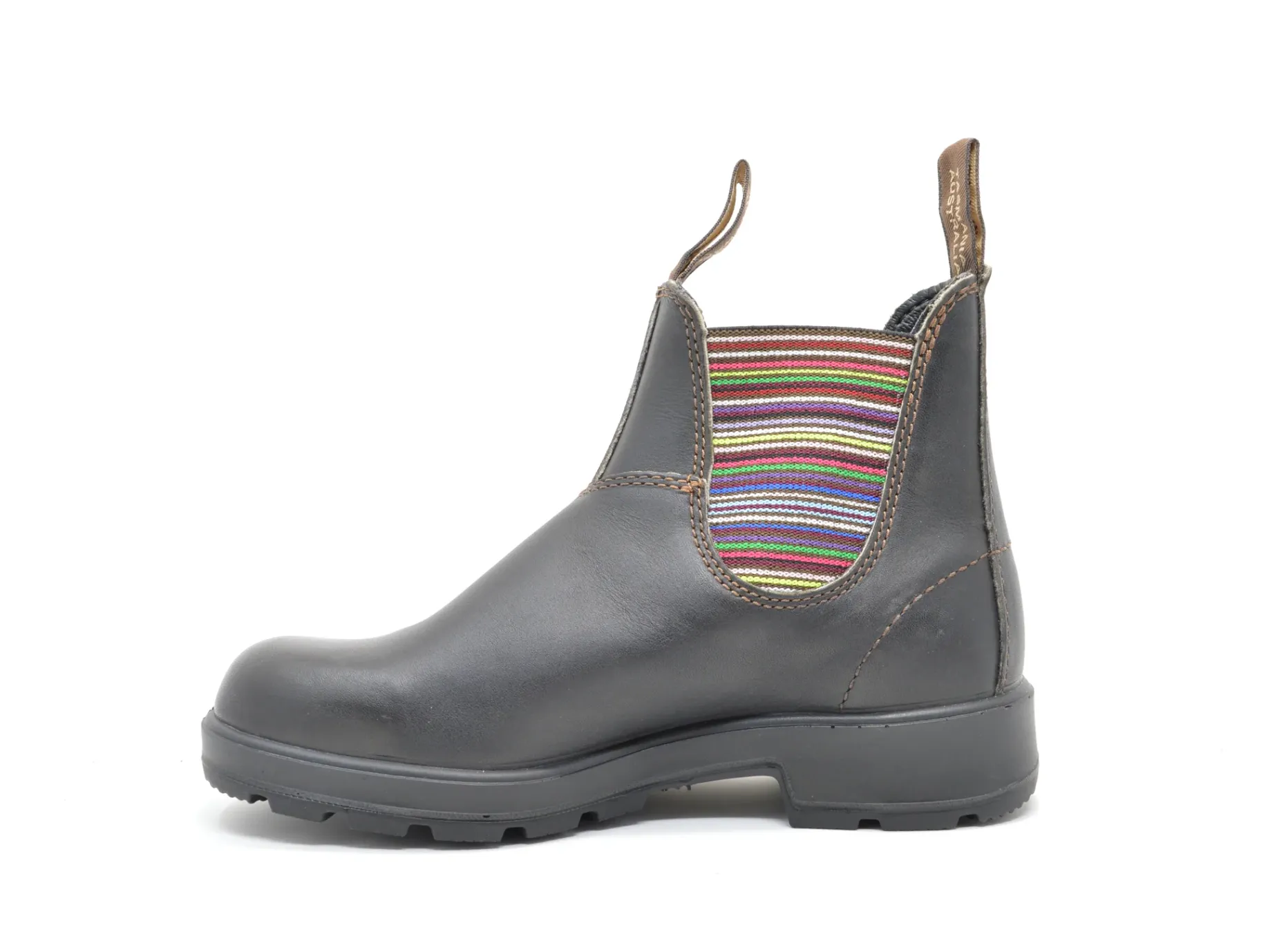 BLUNDSTONE 1409 Original Stout Brown Striped Elastic
